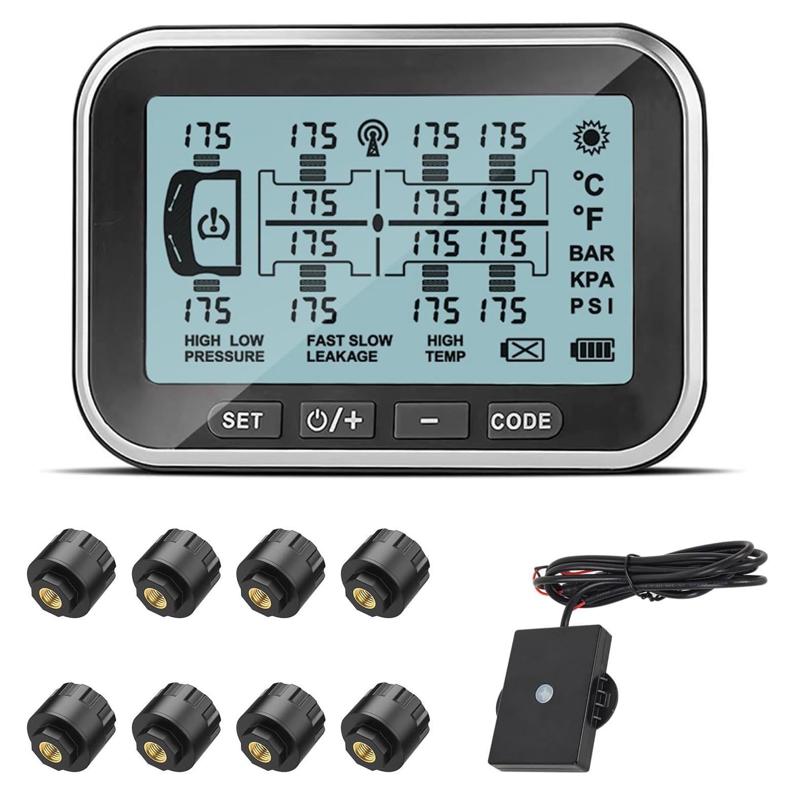 Monitoreo de Presión de Neumáticos Tyona TM6 8 Sensores