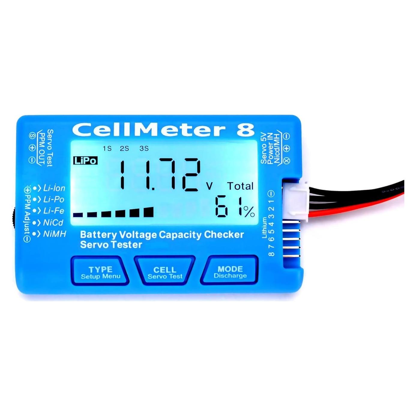 Comprobador de Batería Digital Langtu Cellmeter 8 en 1