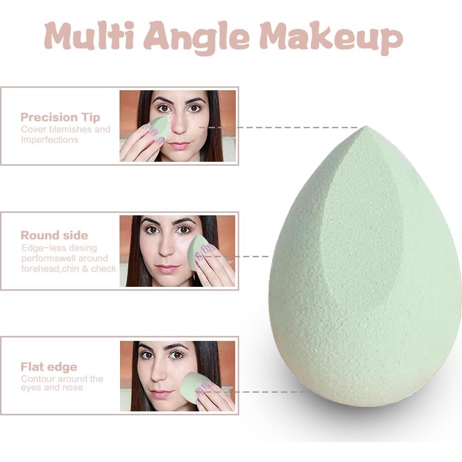 Juego de 4 Esponjas de Maquillaje BOYYJING Multicolores