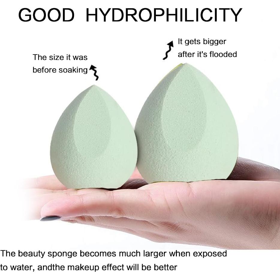 Juego de 4 Esponjas de Maquillaje BOYYJING Multicolores