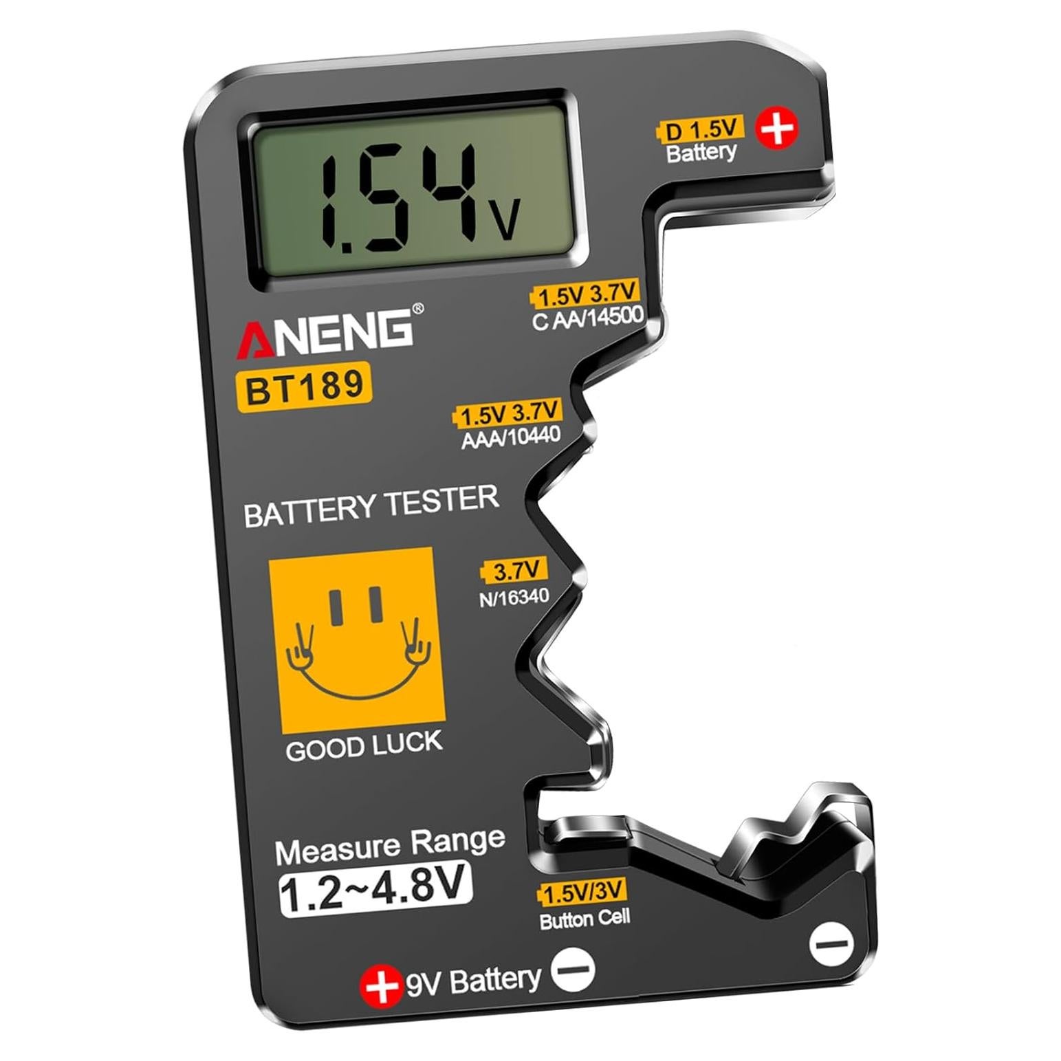 Probador de Baterías ANENG BT189 LCD Universal Compacto