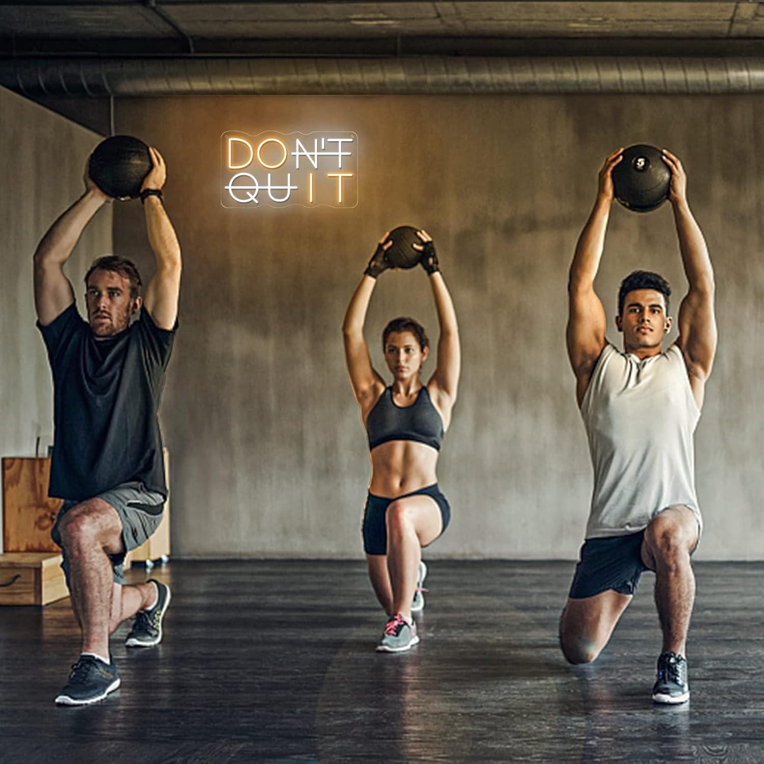 Letrero Neon No Te Rindas YIKBIK 23x40 cm USB Ajustable