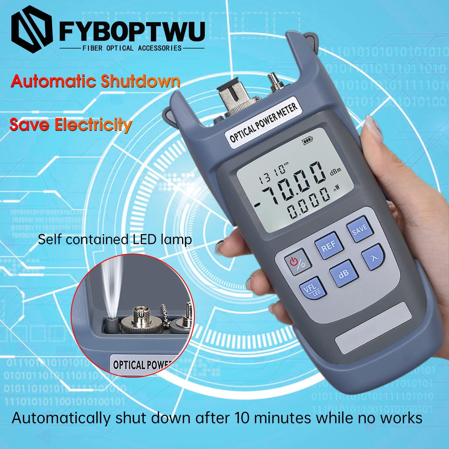 Probador de Fibra Óptica 3 en 1 Fyboptwu OPM y VFL 1mW