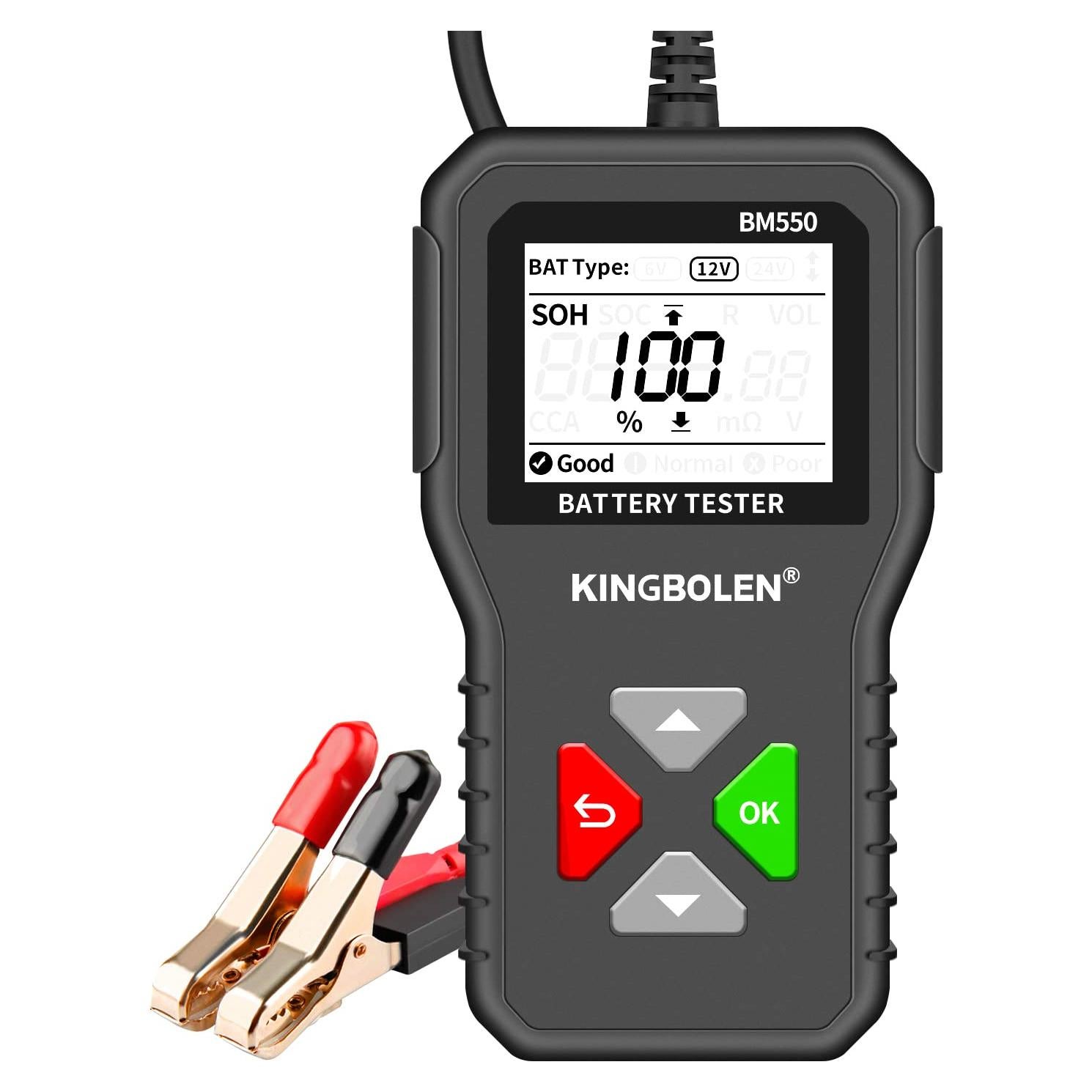 Probador de Batería KINGBOLEN BM550 6V 12V 24V CCA 100-2000