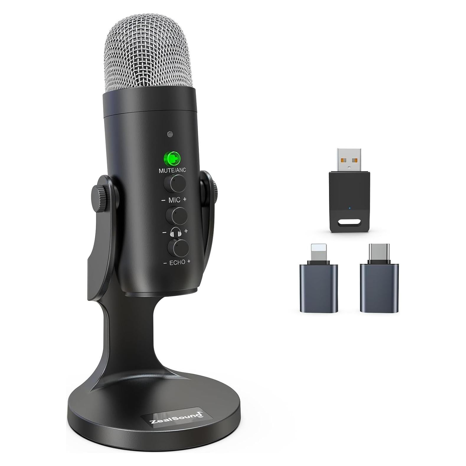 Micrófono Inalámbrico ZealSound K66 USB para Podcast y Juegos
