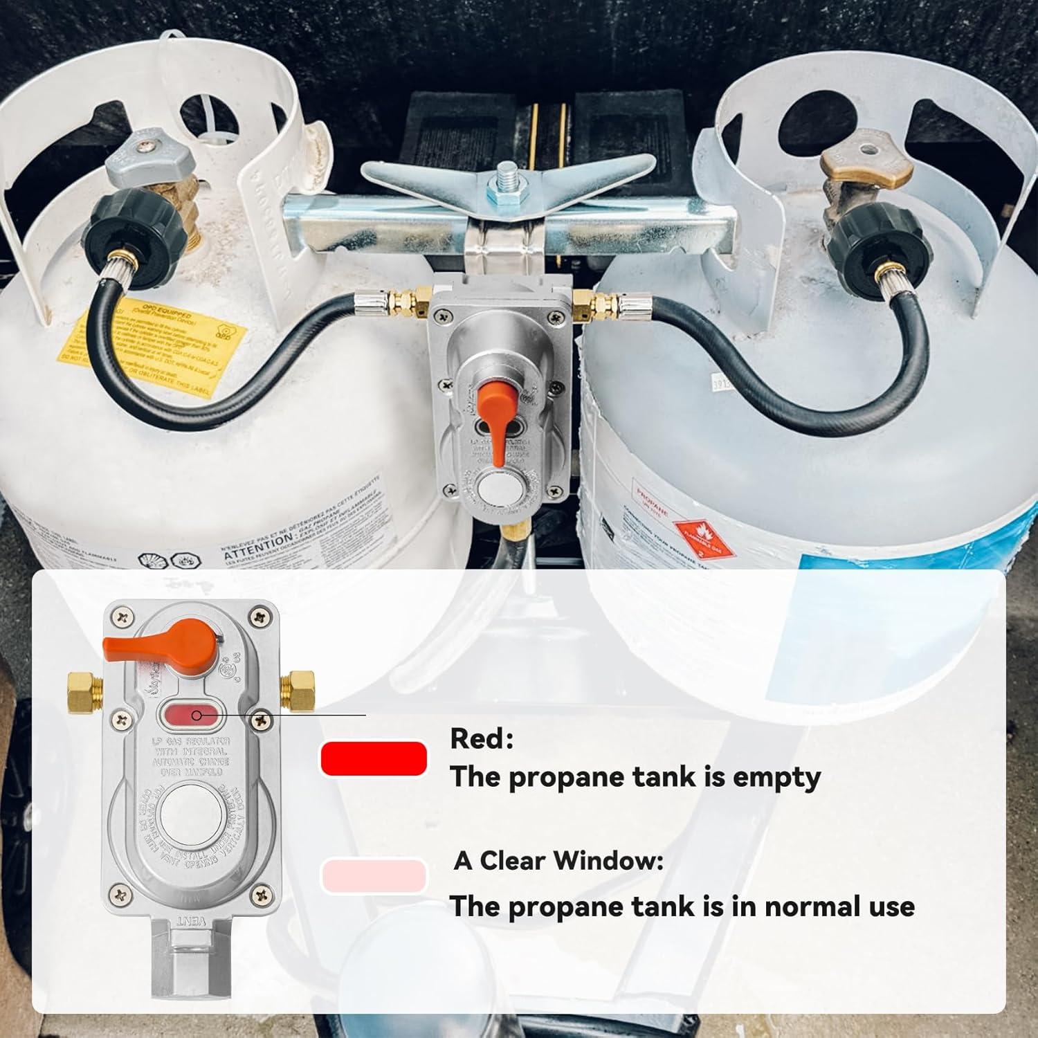 Regulador de Propano Skyflame 2 Etapas con Mangueras 45,72 cm