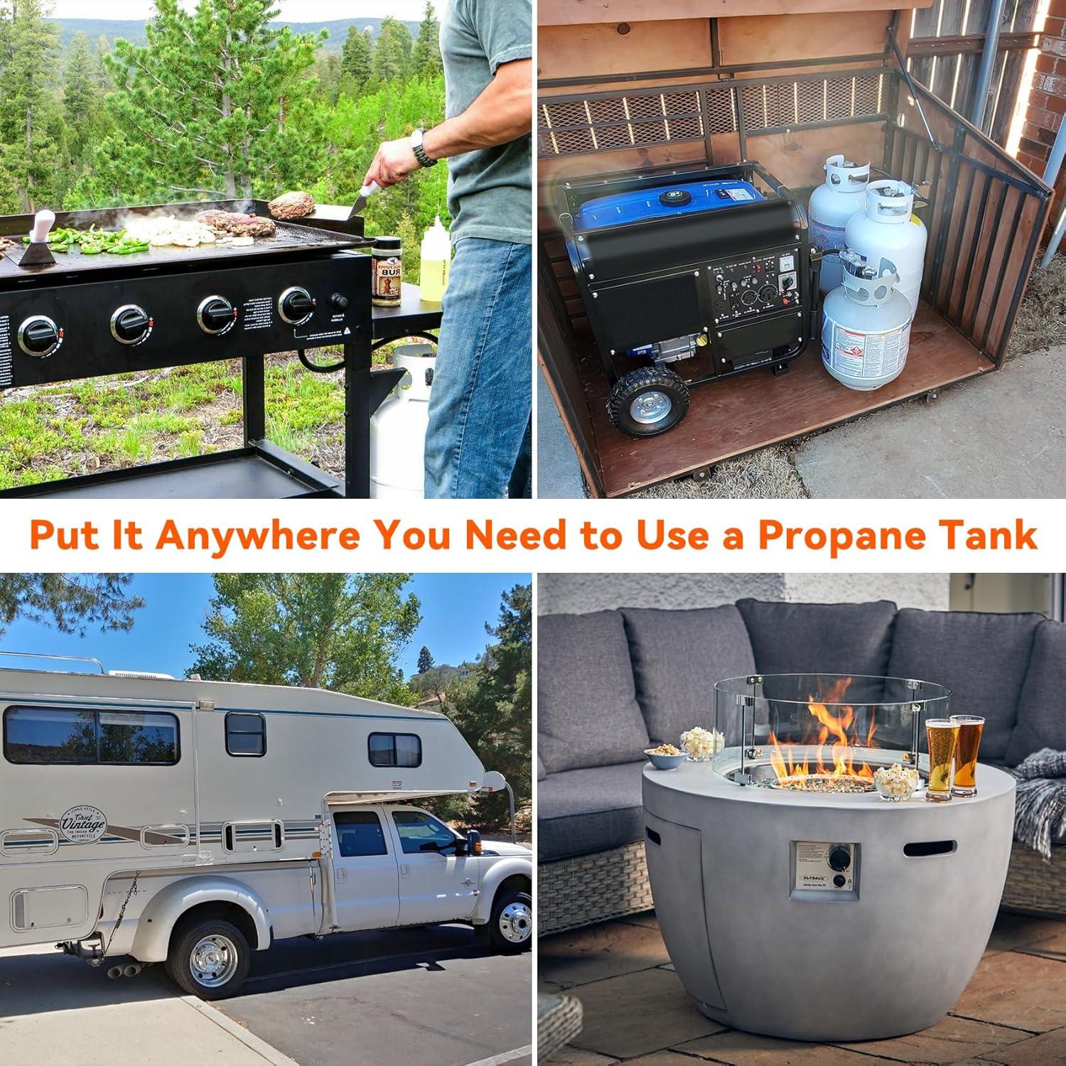 Regulador de Propano Skyflame 2 Etapas con Mangueras 45,72 cm