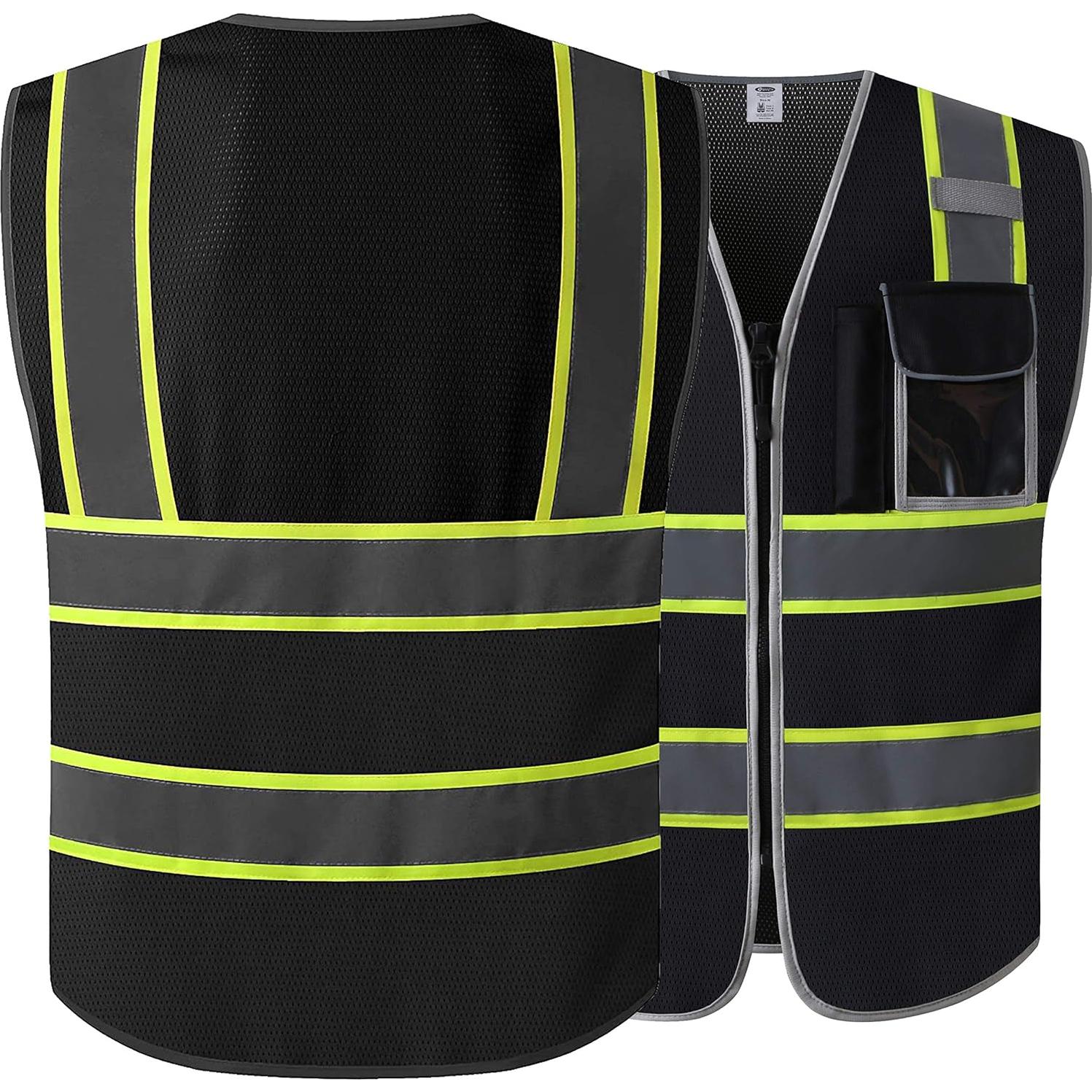 Chaleco de Seguridad JKSafety Alta Visibilidad 3 Bolsillos XL