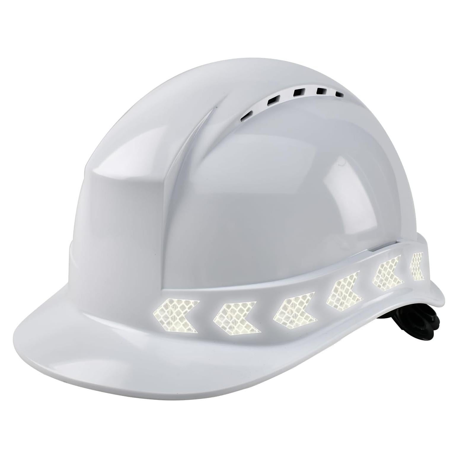 Casco de Seguridad Nsteky Blanco con Ventilación y Reflectante