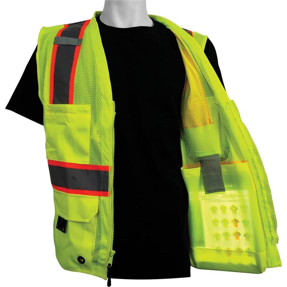 Chaleco de Seguridad Global Glove GLO-079 Amarillo Reflectante