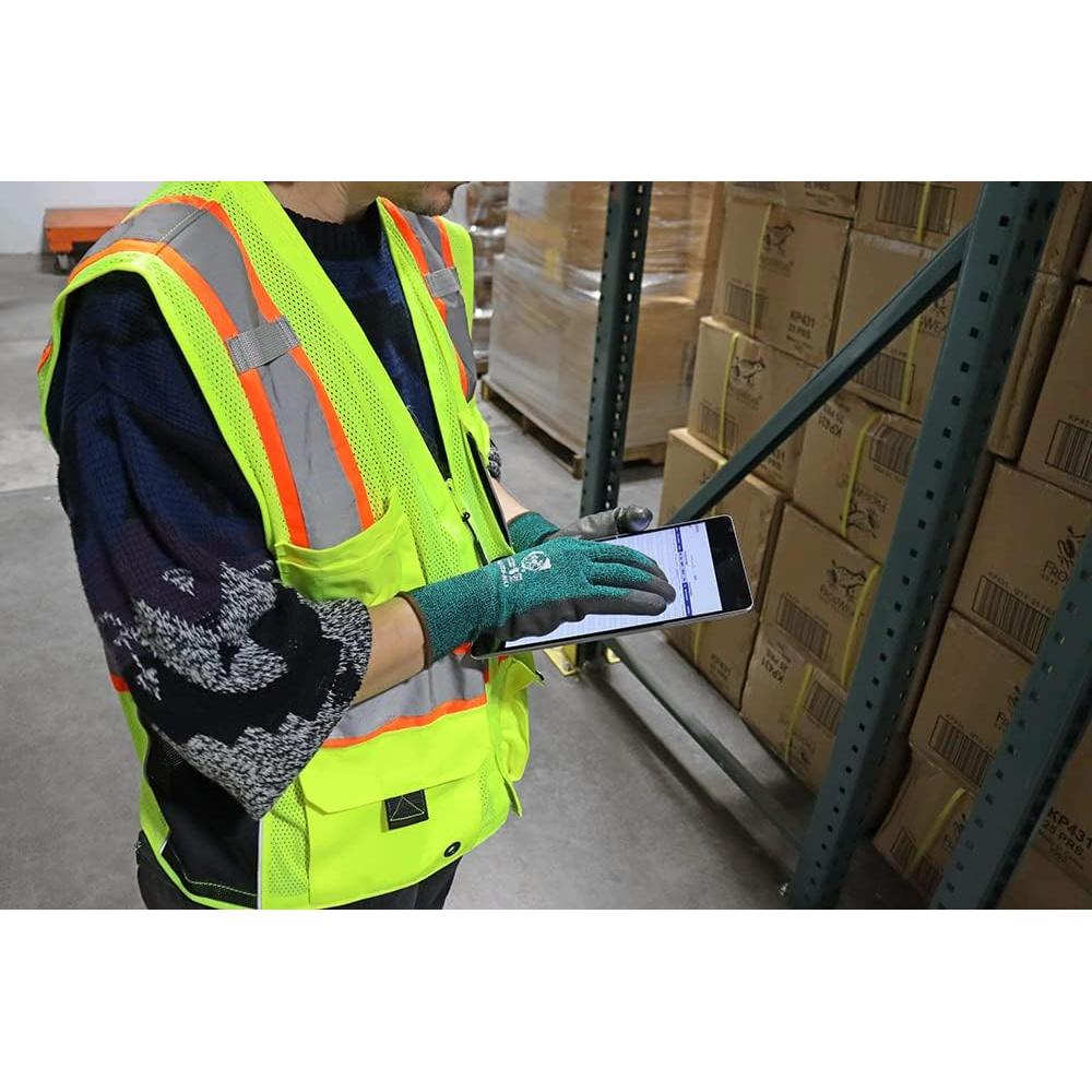 Chaleco de Seguridad Global Glove GLO-079 Amarillo Reflectante