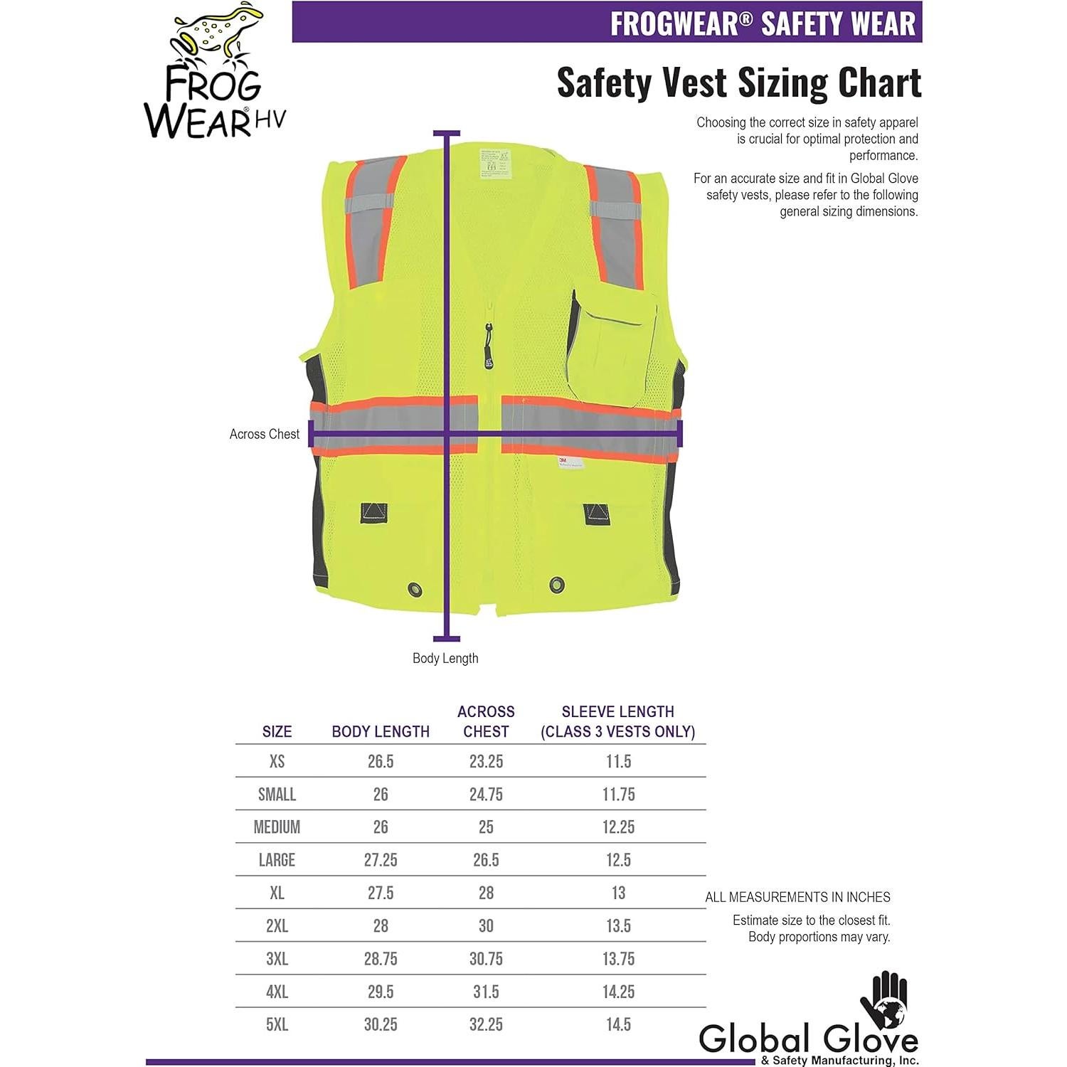 Chaleco de Seguridad Global Glove GLO-079 Amarillo Reflectante