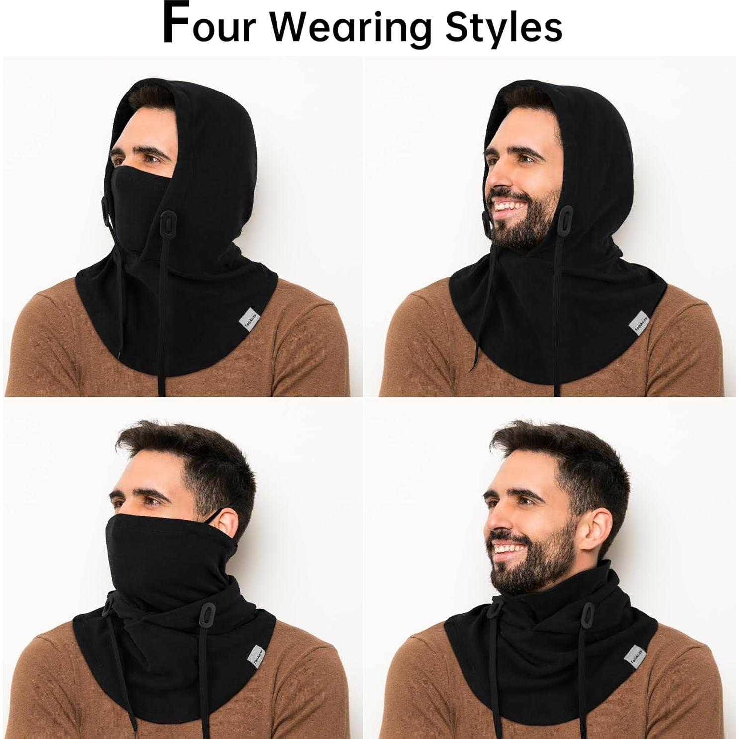 Mascarilla Balaclava TOPacsy Unisex Negra para Invierno