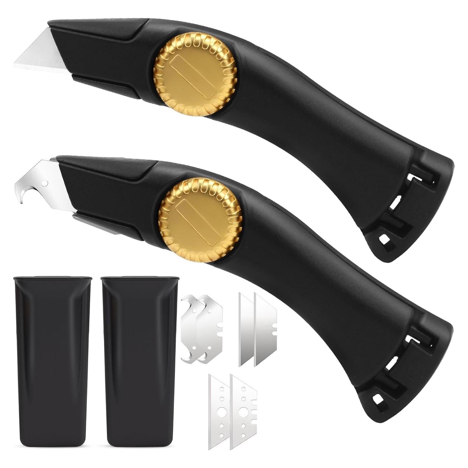 Cuchillo Utilitario de Techo Lizenoz 2PCS Hoja Fija Negra