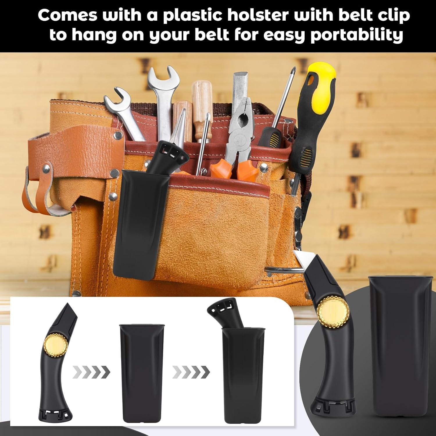 Cuchillo Utilitario de Techo Lizenoz 2PCS Hoja Fija Negra