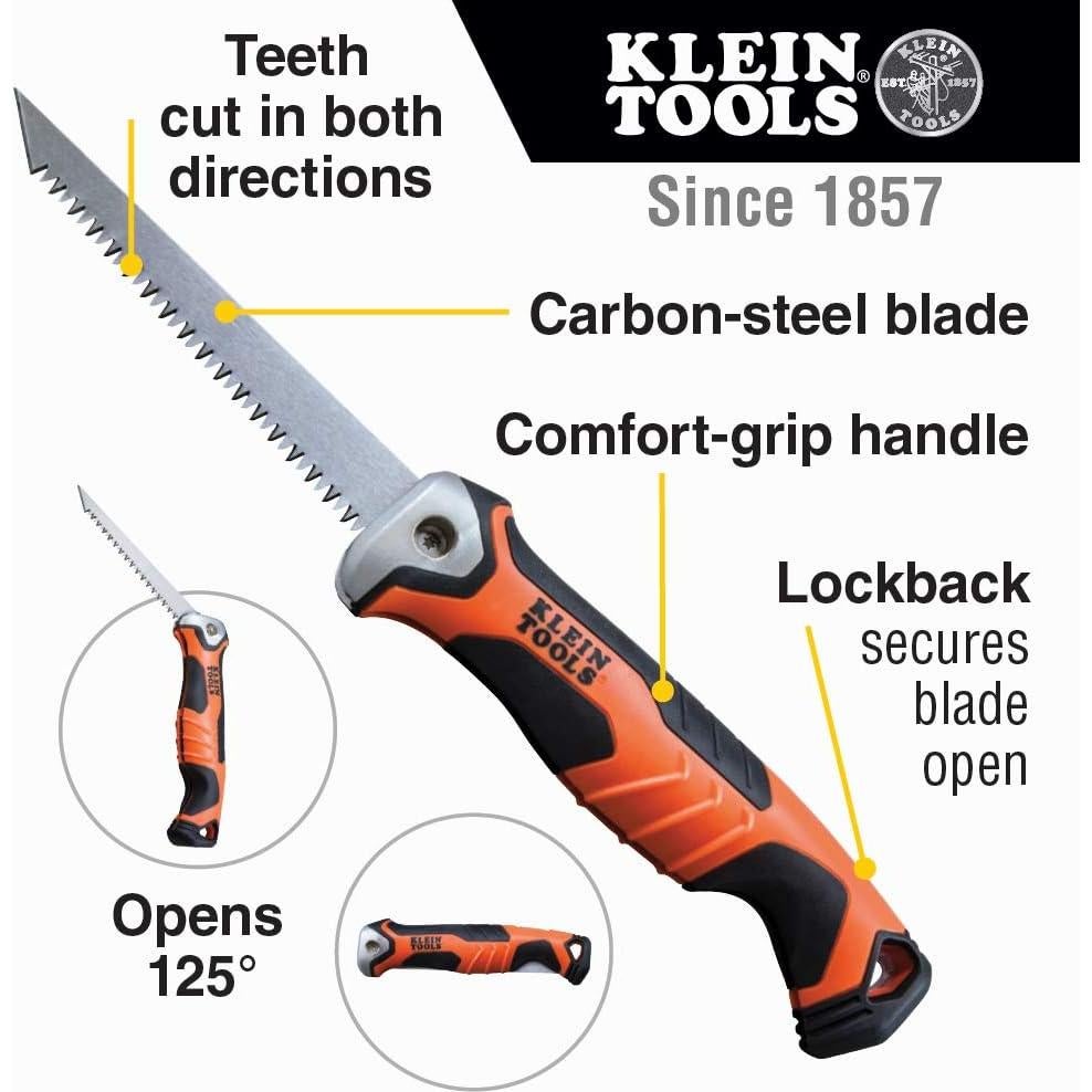 Sierra Plegable Klein Tools + Magnetizador MAG2 para Destornilladores