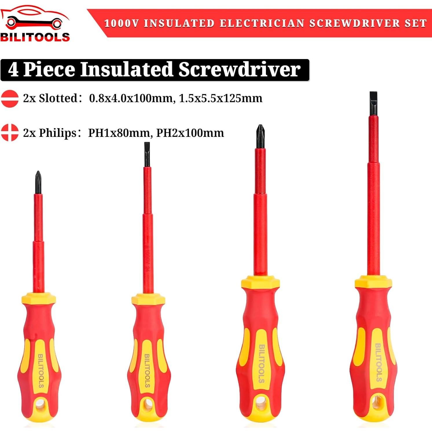 Kit de Herramientas Eléctricas Aisladas BILITOOLS 7 Piezas