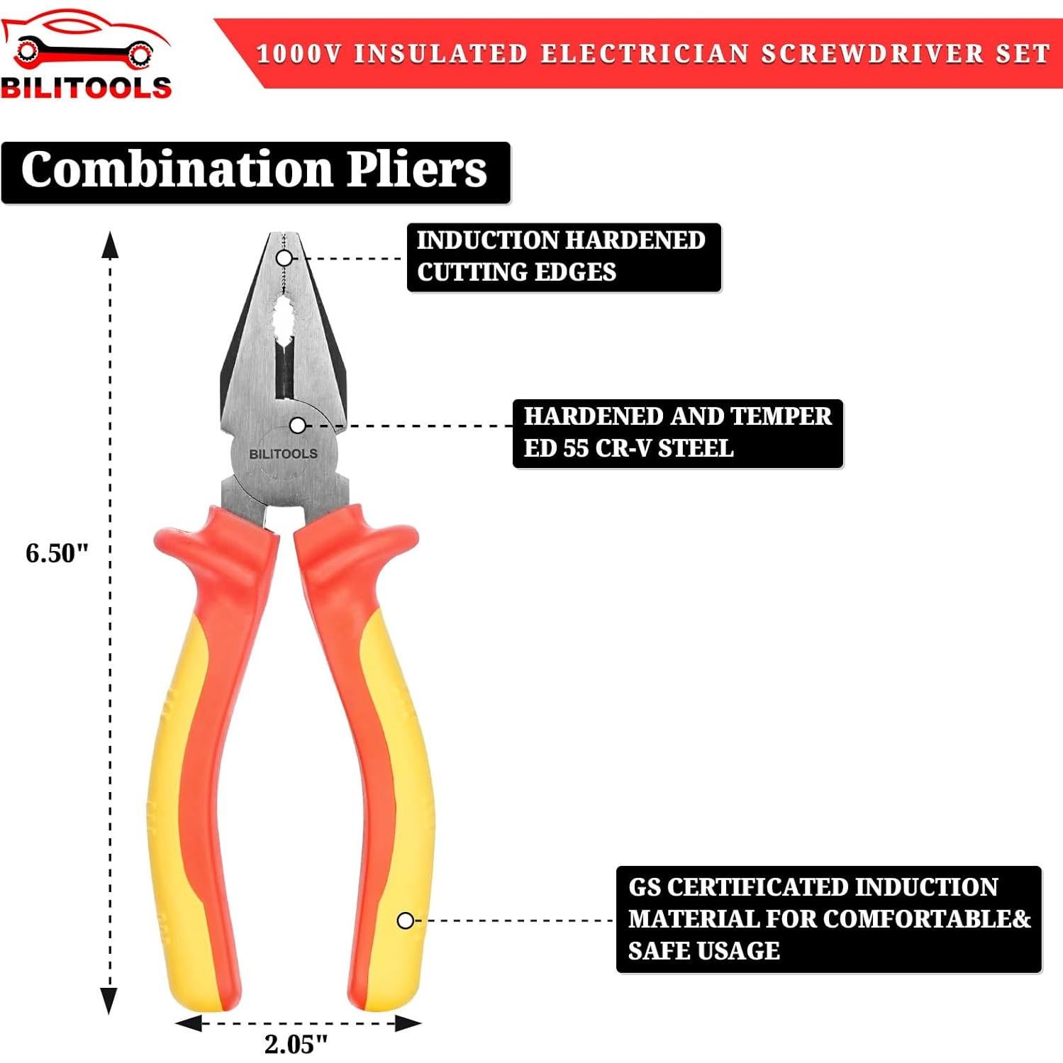 Kit de Herramientas Eléctricas Aisladas BILITOOLS 7 Piezas