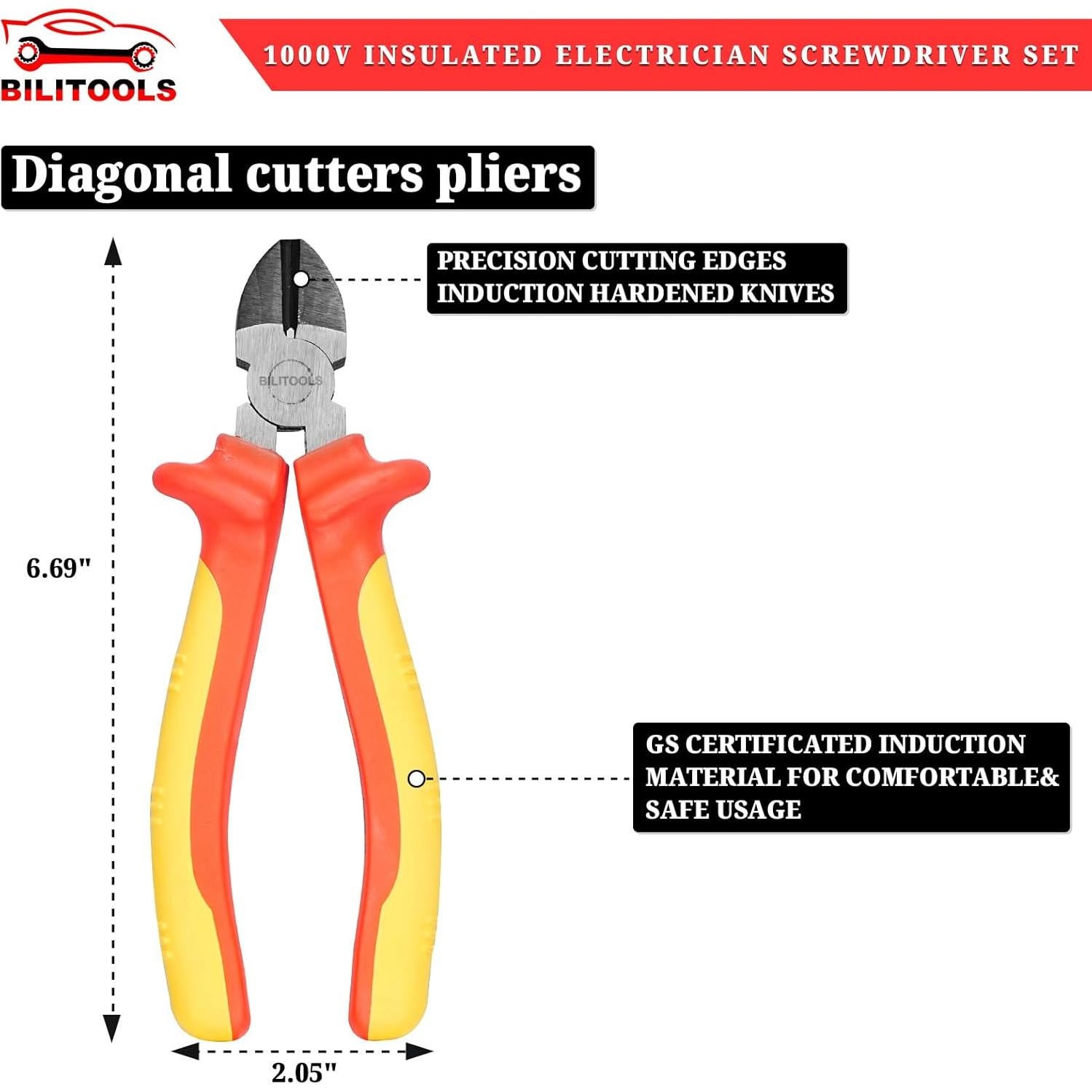 Kit de Herramientas Eléctricas Aisladas BILITOOLS 7 Piezas