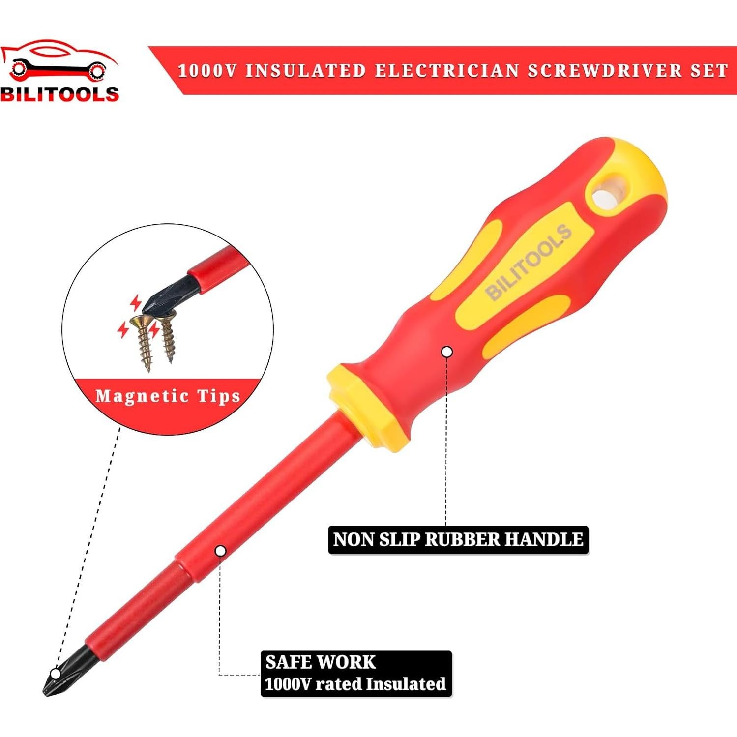 Kit de Herramientas Eléctricas Aisladas BILITOOLS 7 Piezas