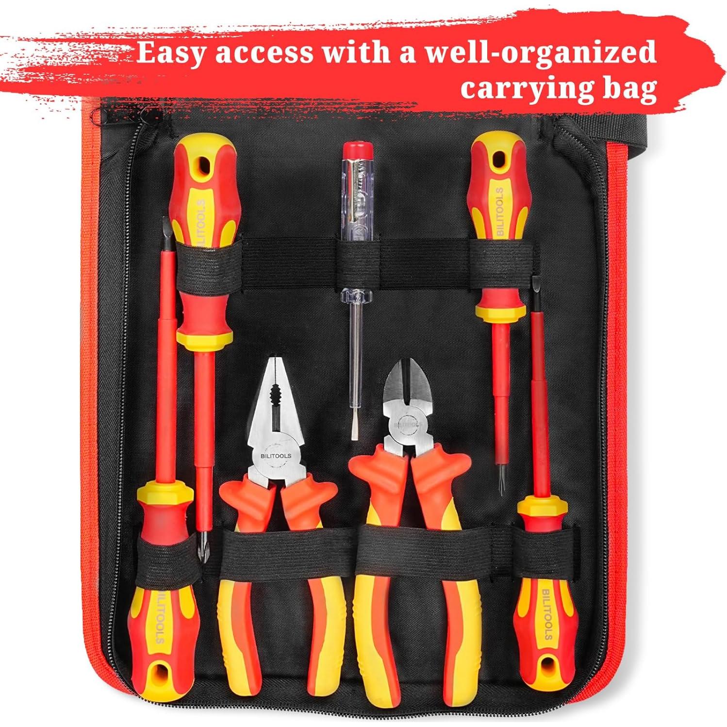 Kit de Herramientas Eléctricas Aisladas BILITOOLS 7 Piezas