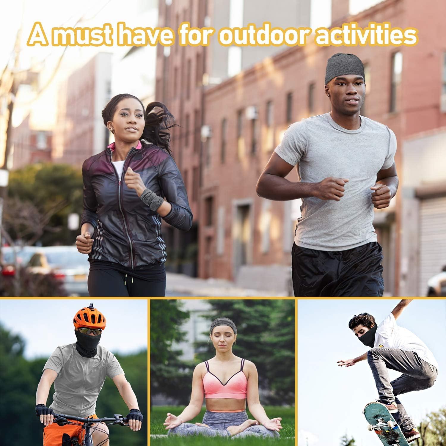 Gaiter de Cuello TICONN Negro Transpirable para Verano