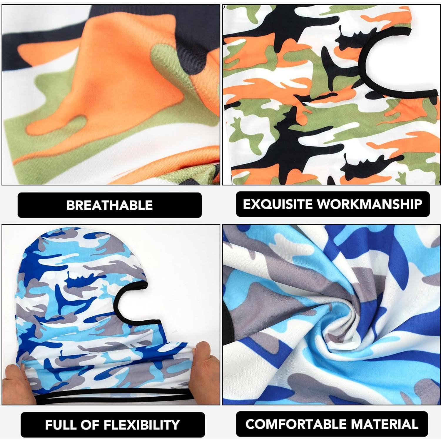 20 Piezas Máscara Balaclava UV para Esquí y Deportes