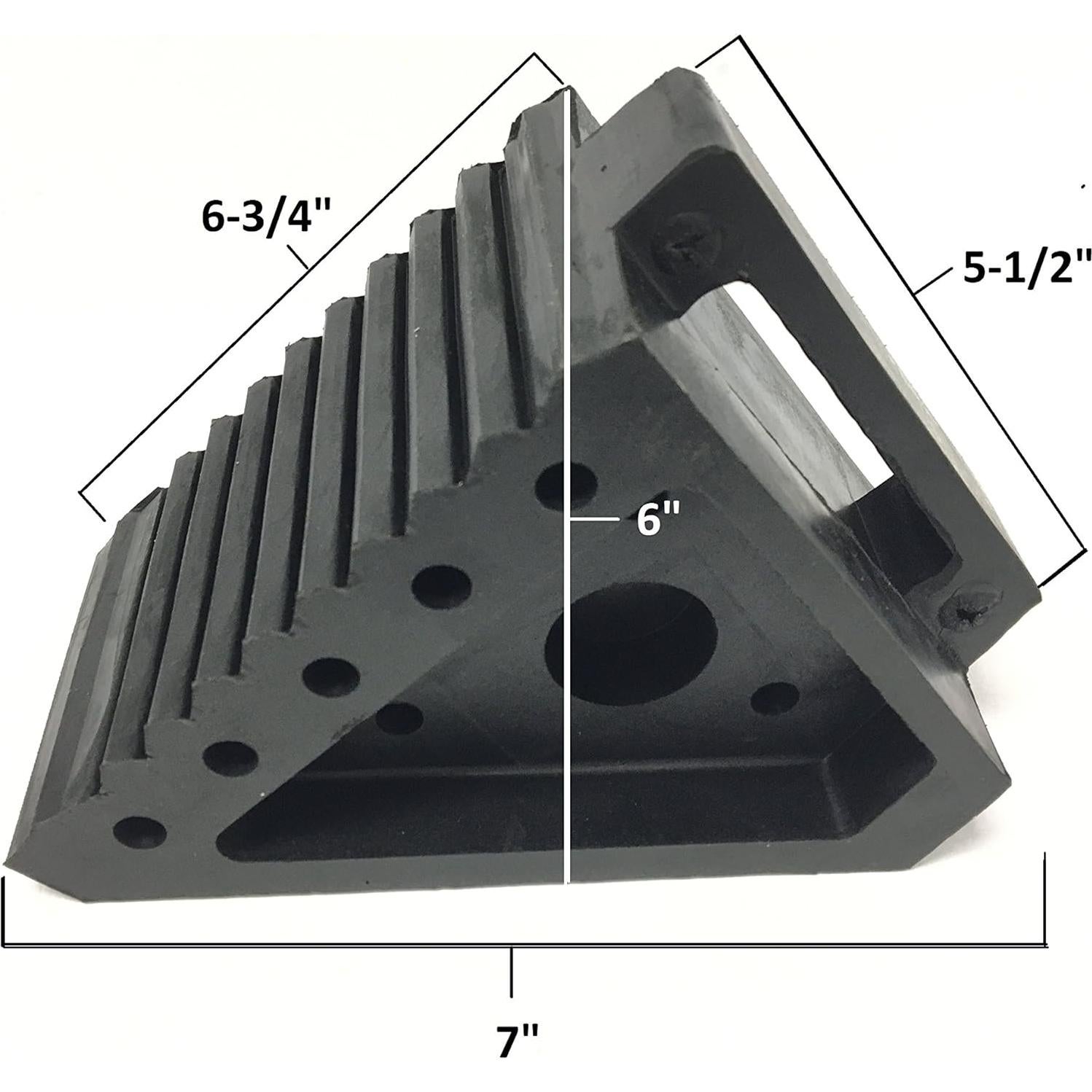 Cuñas de Rueda de Goma MAXXHAUL 70472 2-Pack 20x10x15 cm