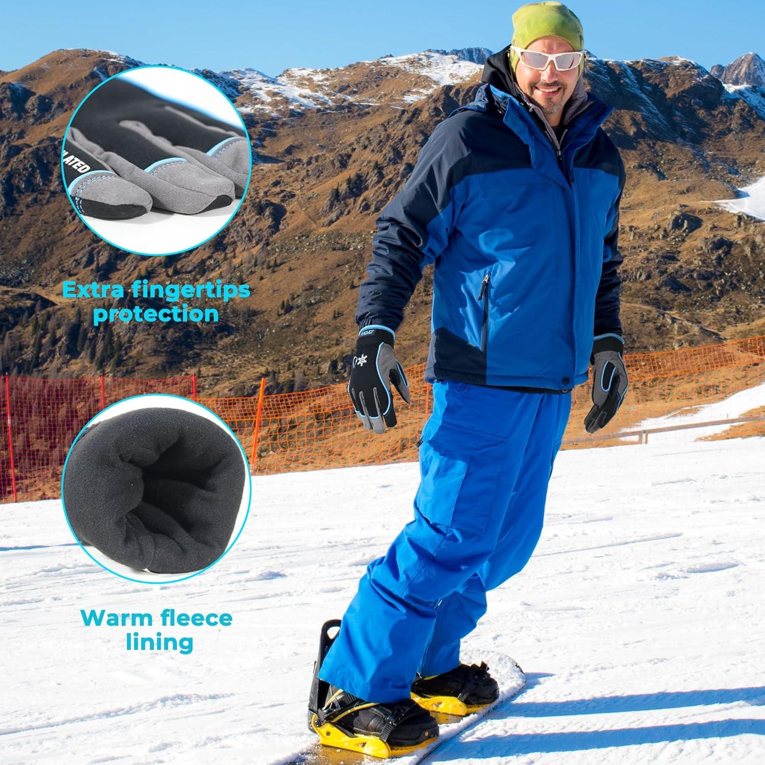 Guantes de Trabajo Impermeables HANDLANDY 3M Térmicos Azul