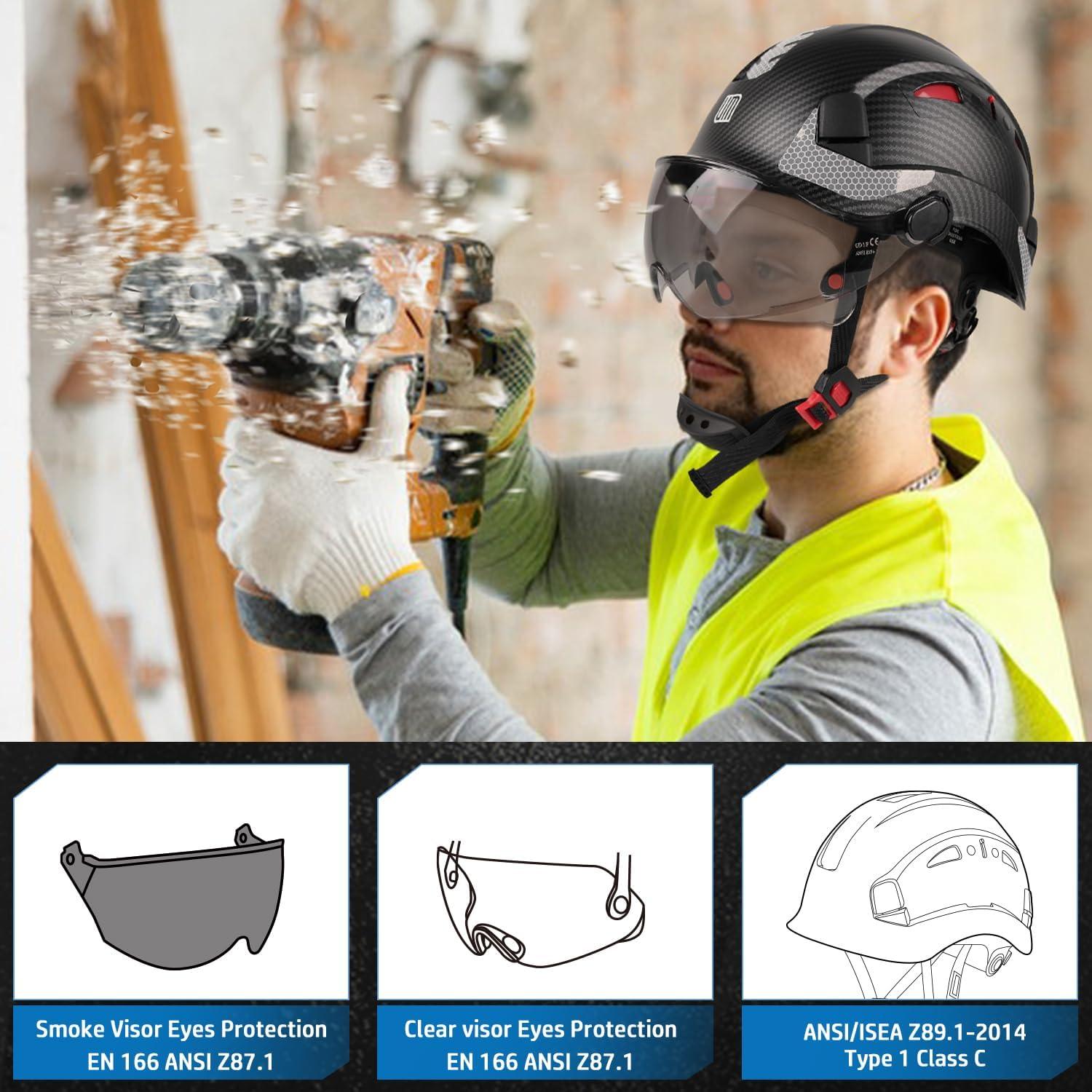 Casco de Seguridad UM ULTRAMAXX NZ-VOLTEK-TXW con Visera