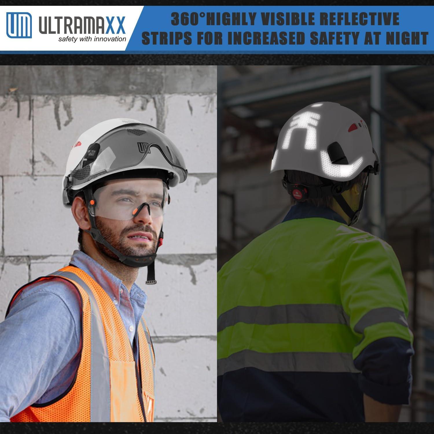 Casco de Seguridad UM ULTRAMAXX NZ-VOLTEK-TXW con Visera