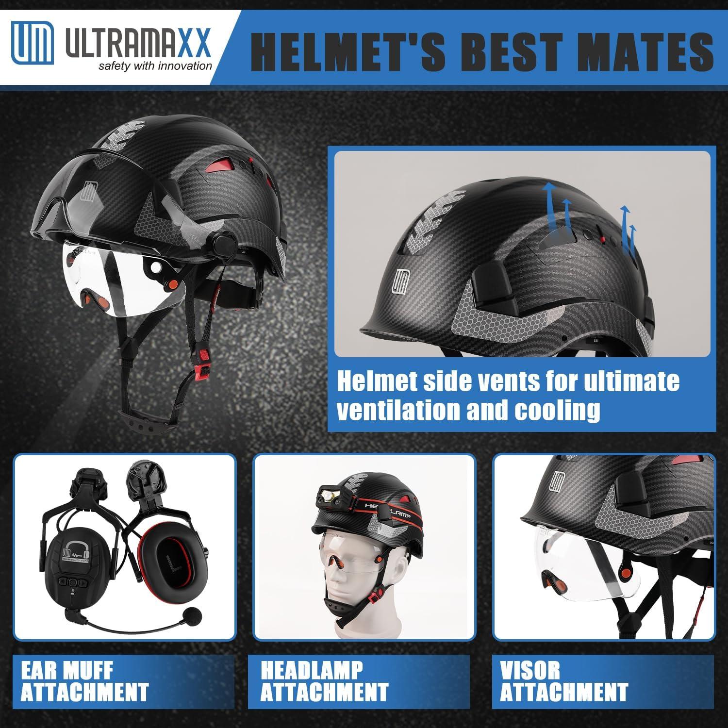 Casco de Seguridad UM ULTRAMAXX NZ-VOLTEK-TXW con Visera