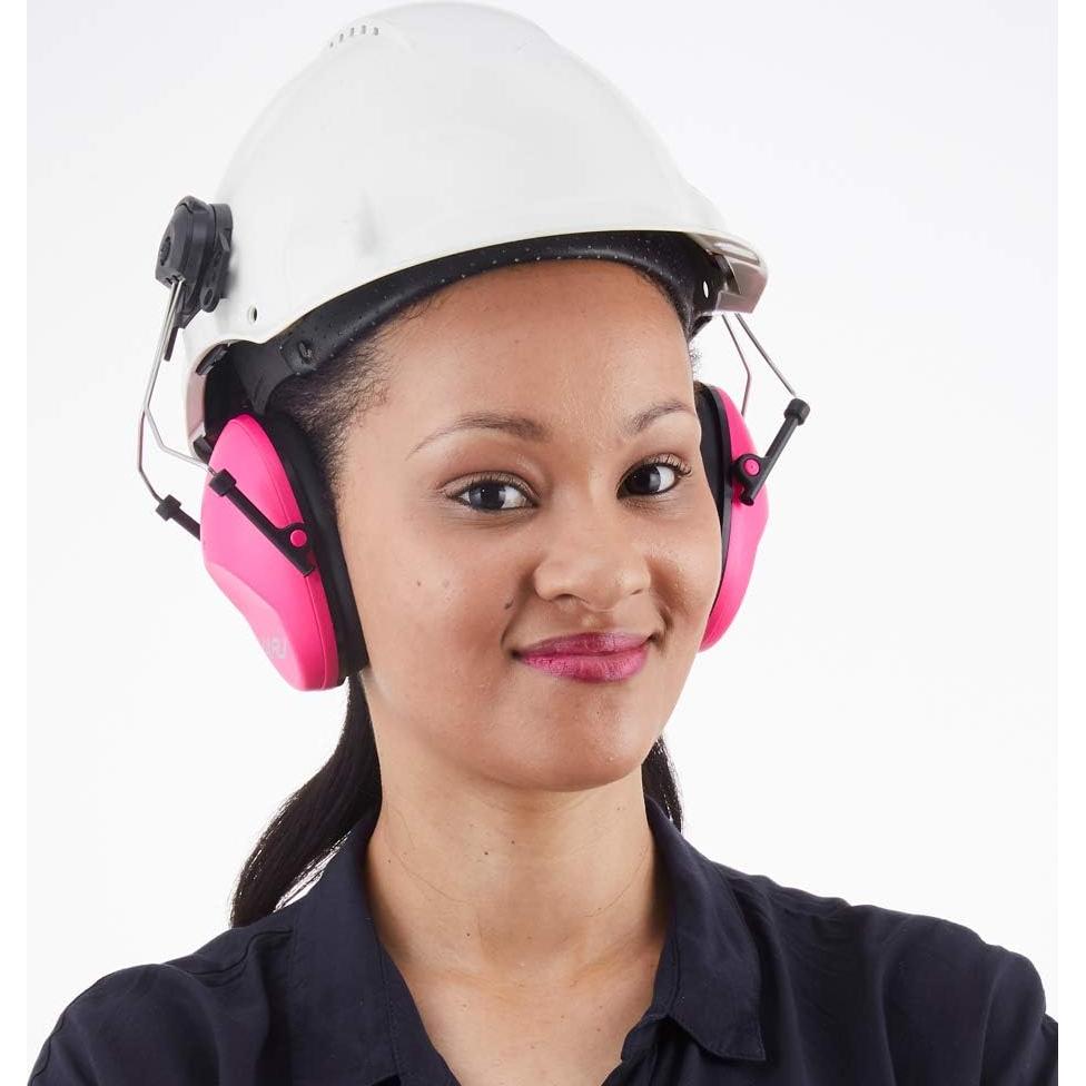 Auriculares de Protección Auditiva Marca X - Rosa - Ajustables