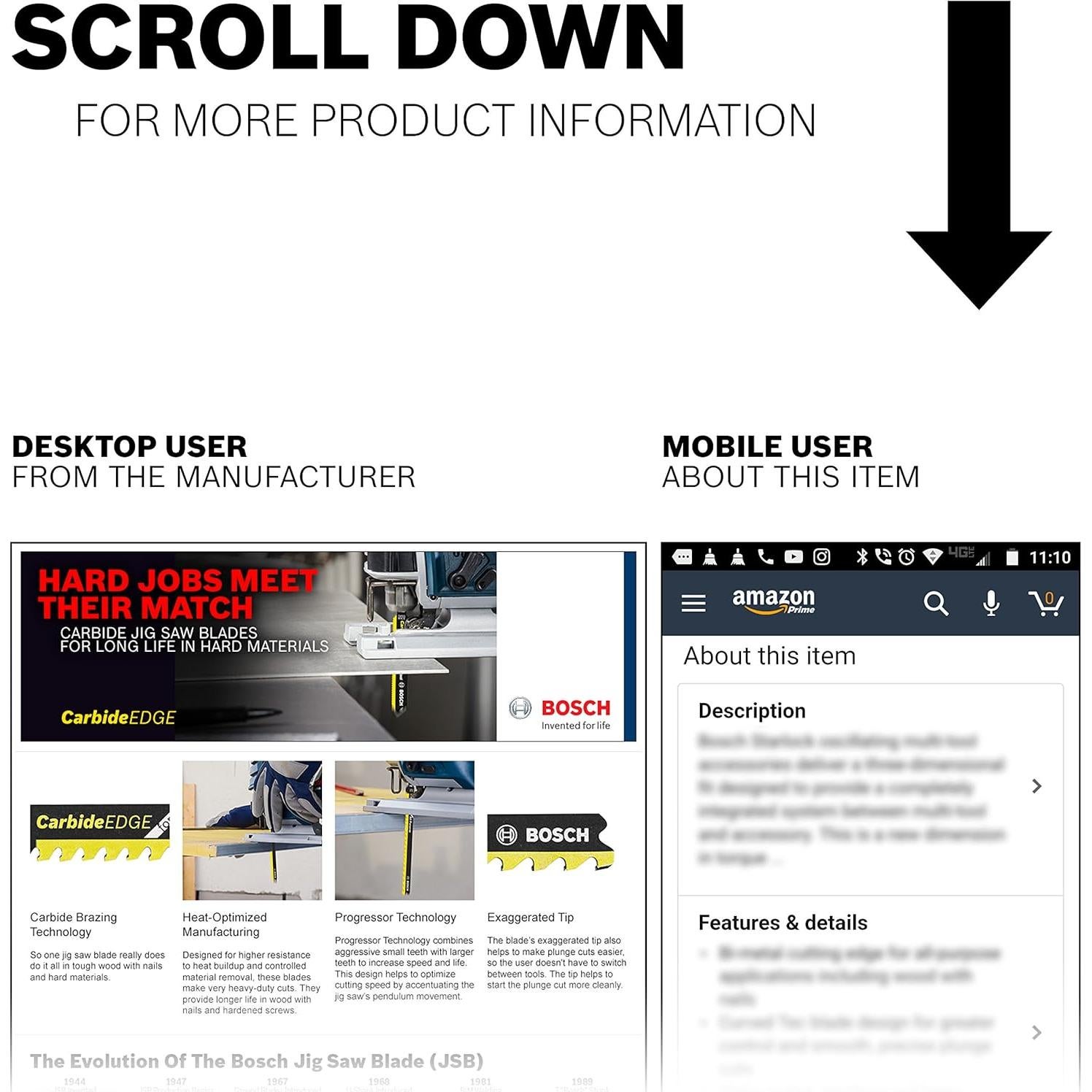 Hoja de sierra de calar Bosch T367XHM1 Carburo 13.3 cm