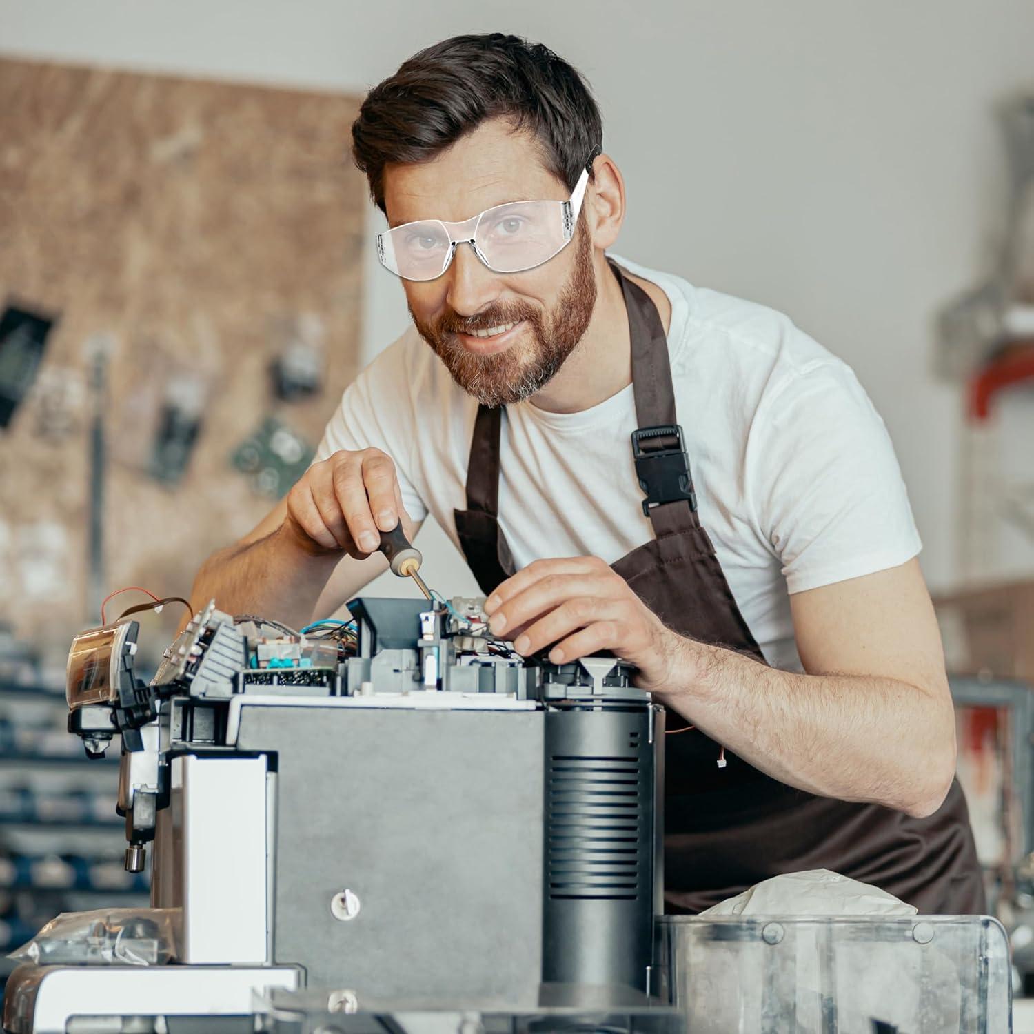 Gafas de Seguridad Salfboy ANSI Z87.1 Claras UV 10 Piezas