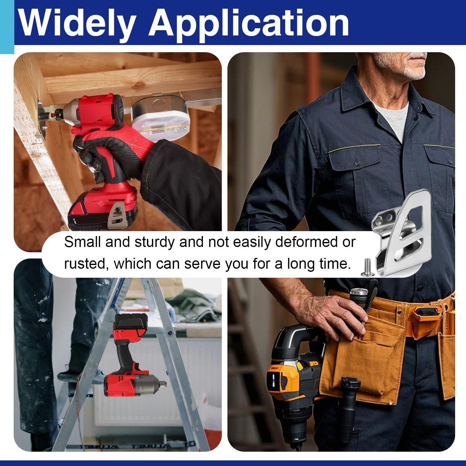 Paquete de 2 Clips de Cinturón Milwaukee 304 Inoxidable