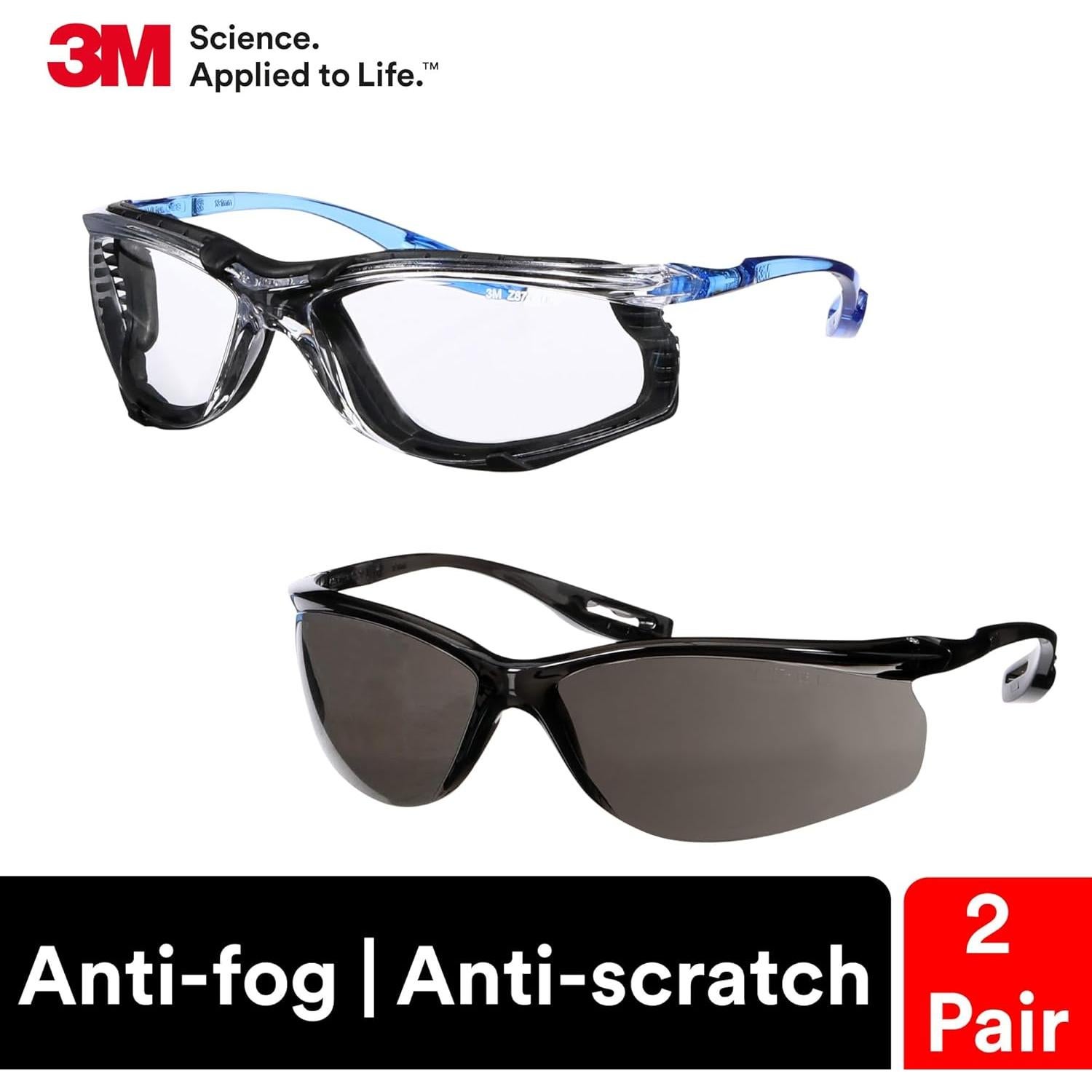 Gafas de Seguridad 3M Virtua CCS y Sport CCS, Anti-Niebla