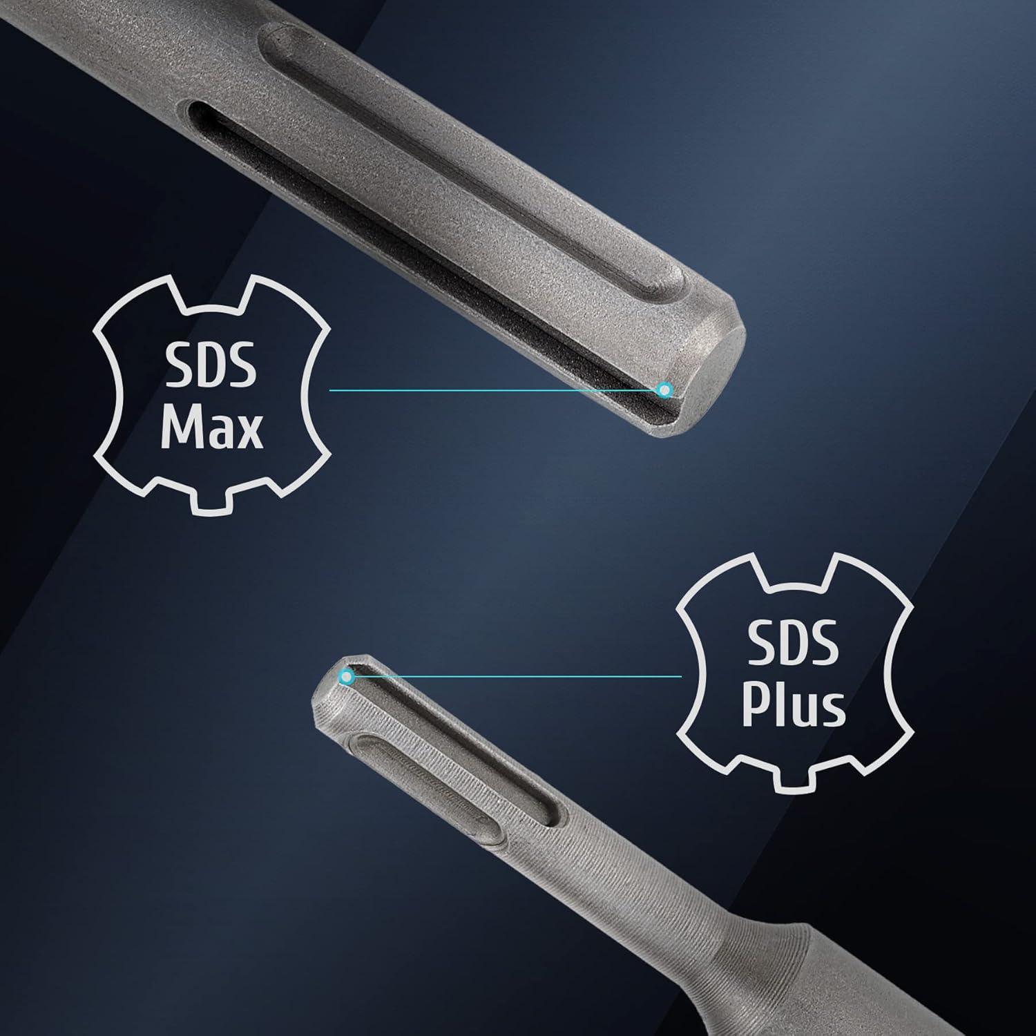 Kit de Brocas de Corona ZELCAN SDS Plus y Max 30-100 mm