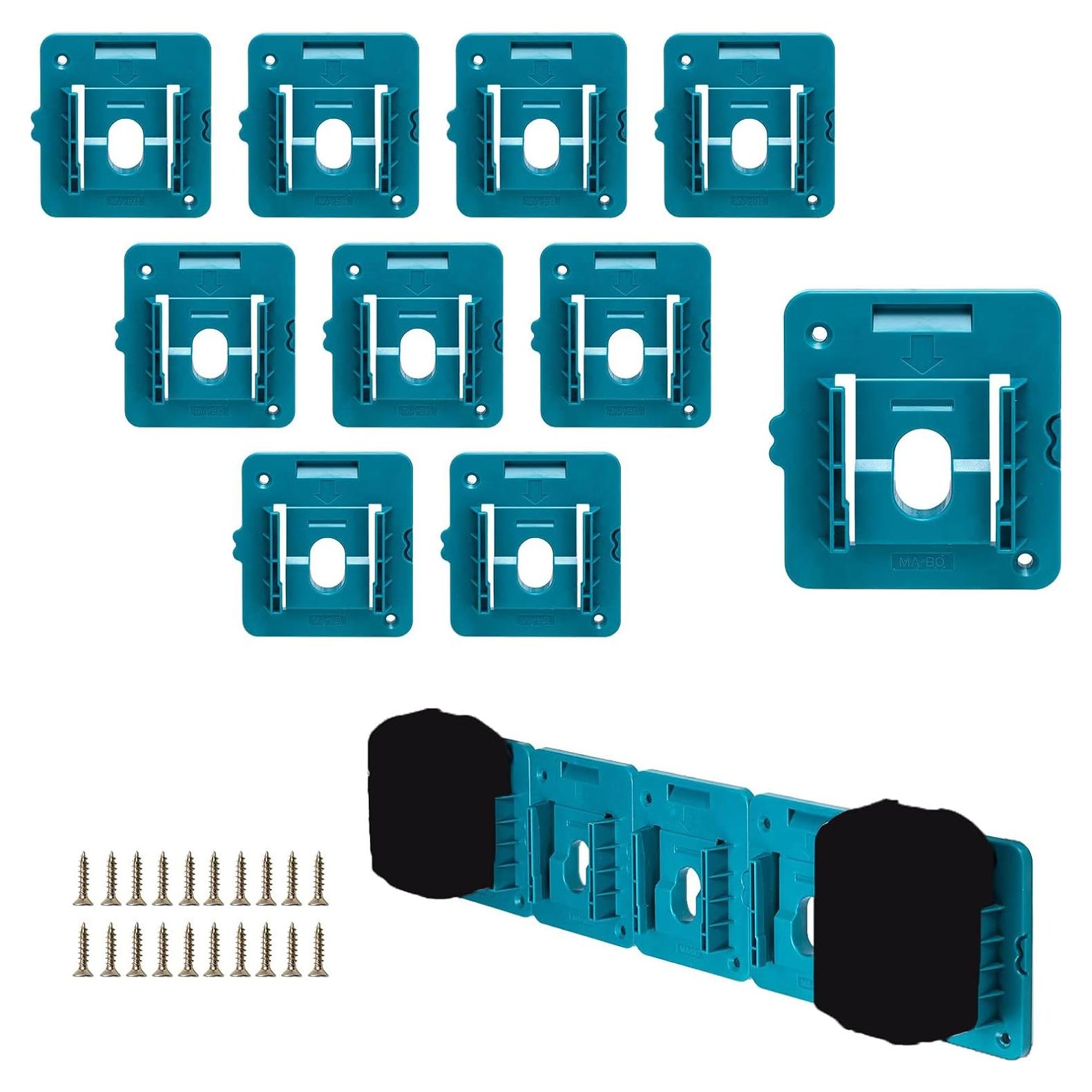 Soporte de Batería Makita 18V Montaje en Pared - Paquete de 10