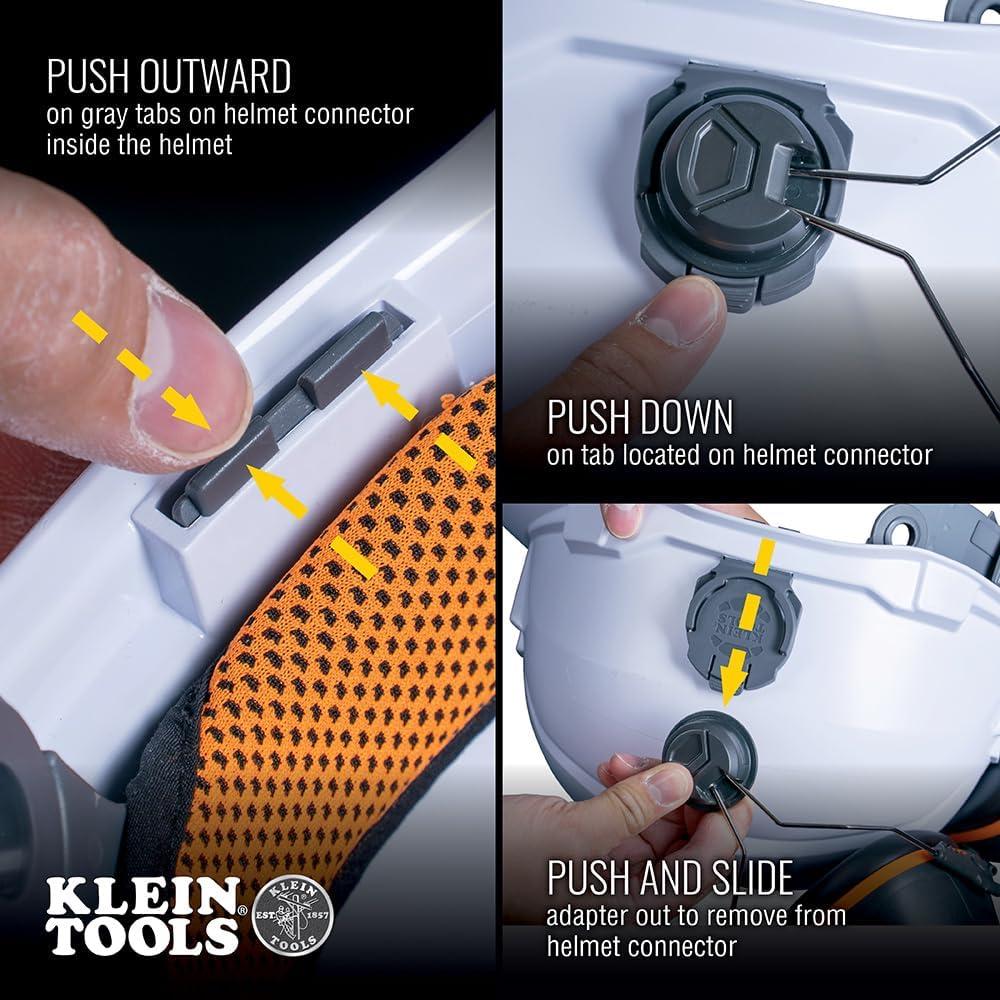 Orejeras Klein Tools 60532 con Gorro 26dB NRR Ajustables