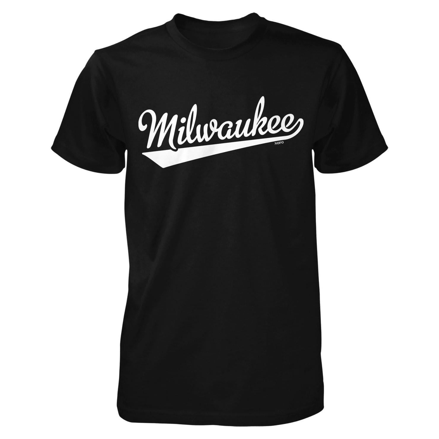 Camiseta de Hombre Nofo Clothing Negra Estampada Beisbol