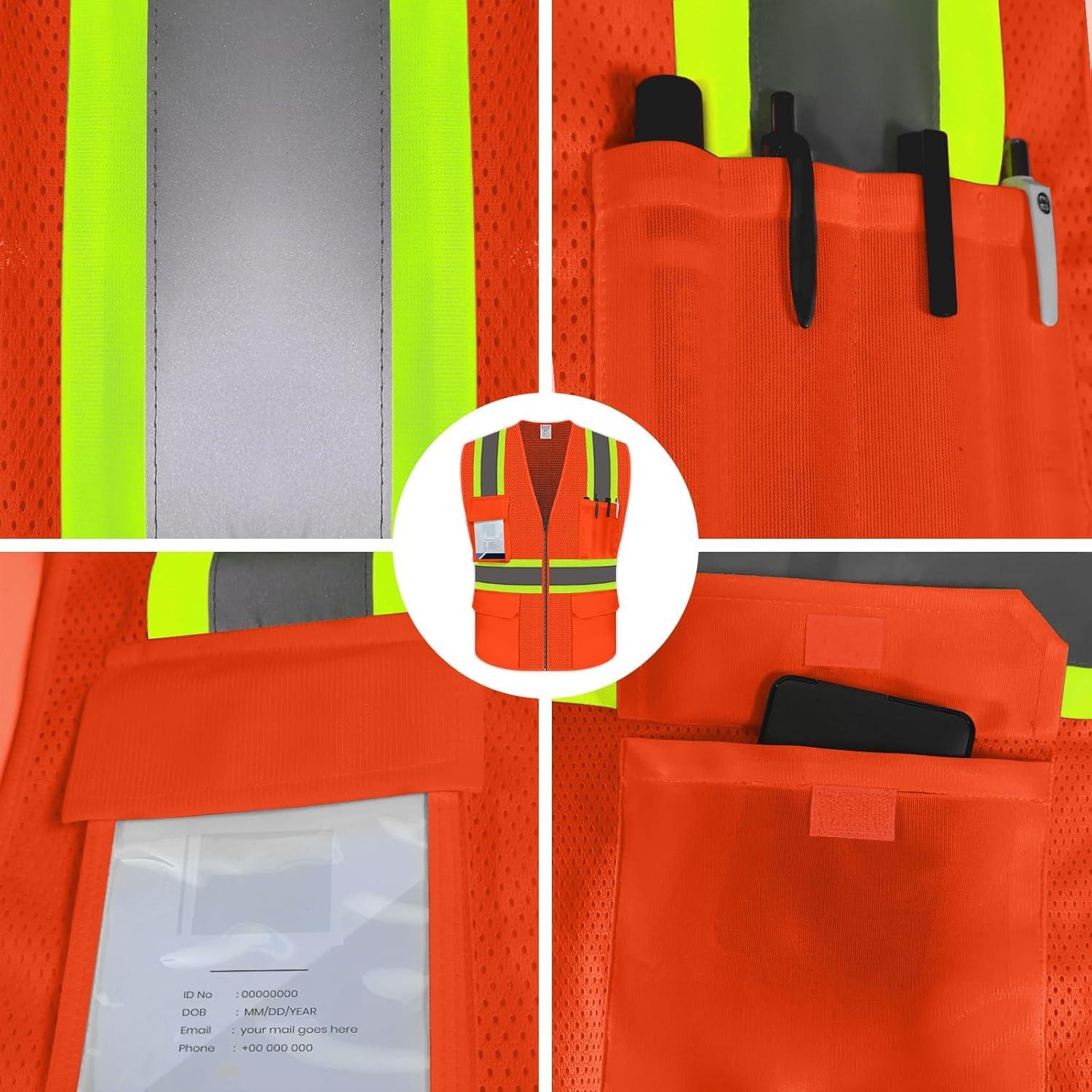 Chaleco de Seguridad Naranja Uno Mejor XL Reflectante