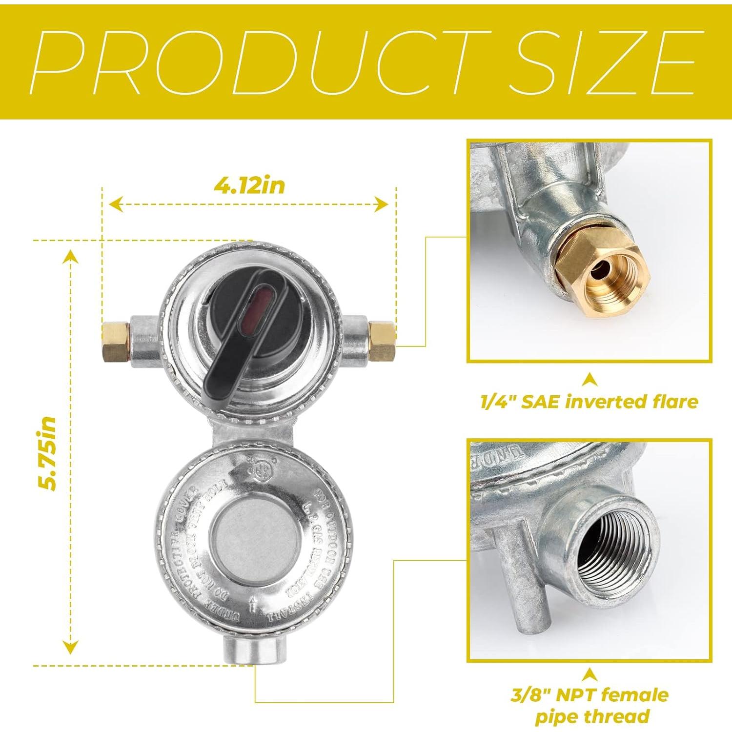Regulador de Propano SyunsXoon 2 Etapas 190,000 BTU