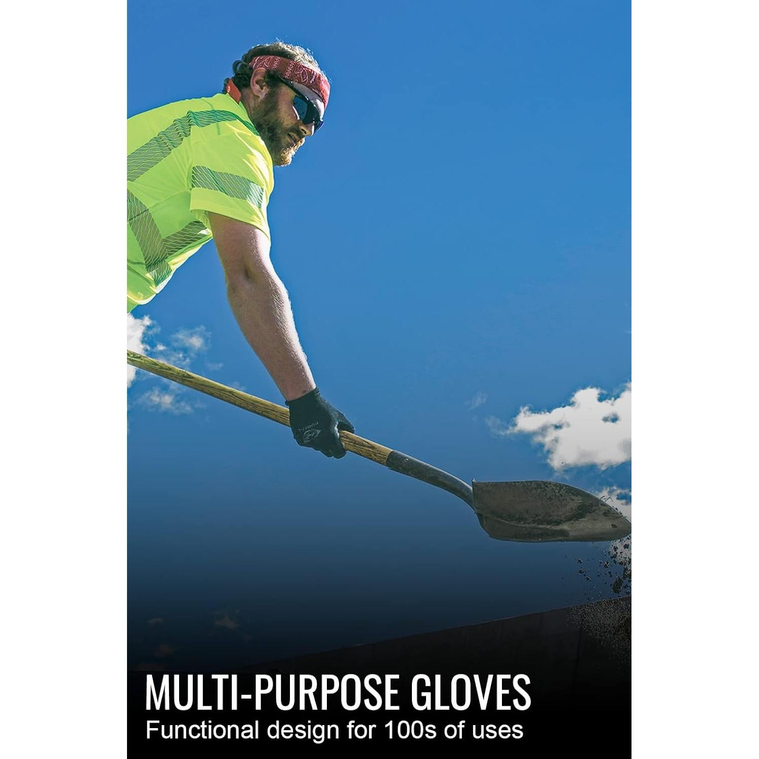 Guantes de trabajo Global Glove PUG-17, 12 pares, 2X-pequeño