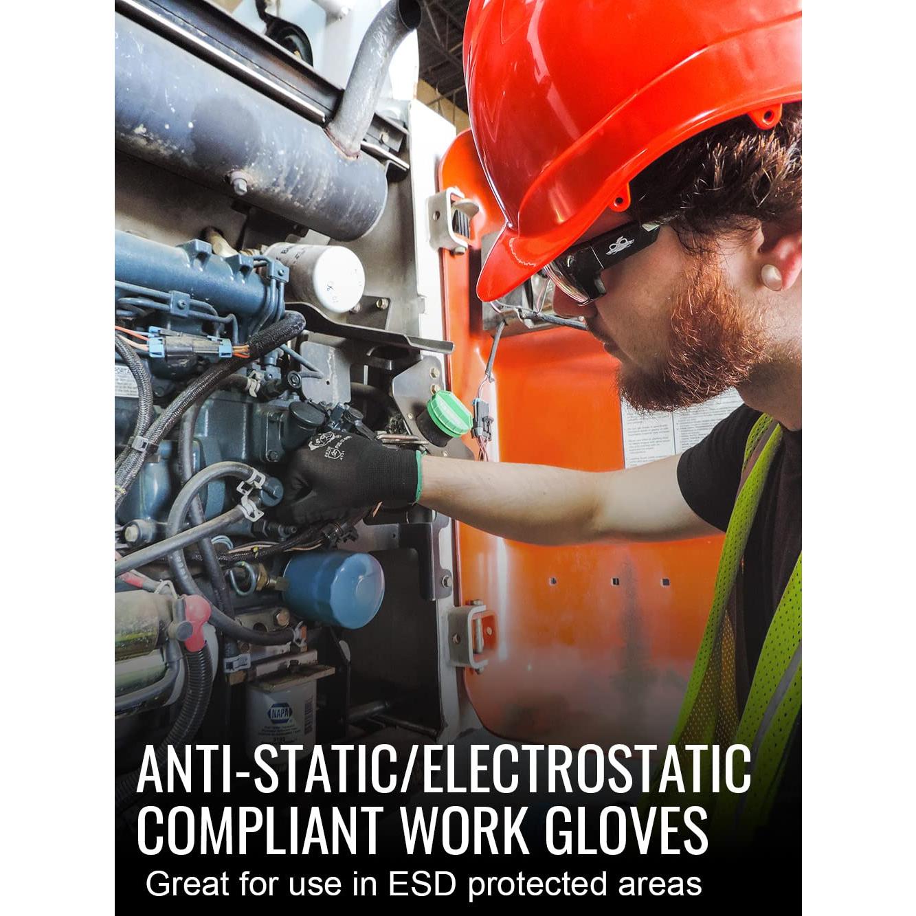 Guantes de trabajo Global Glove PUG-17, 12 pares, 2X-pequeño