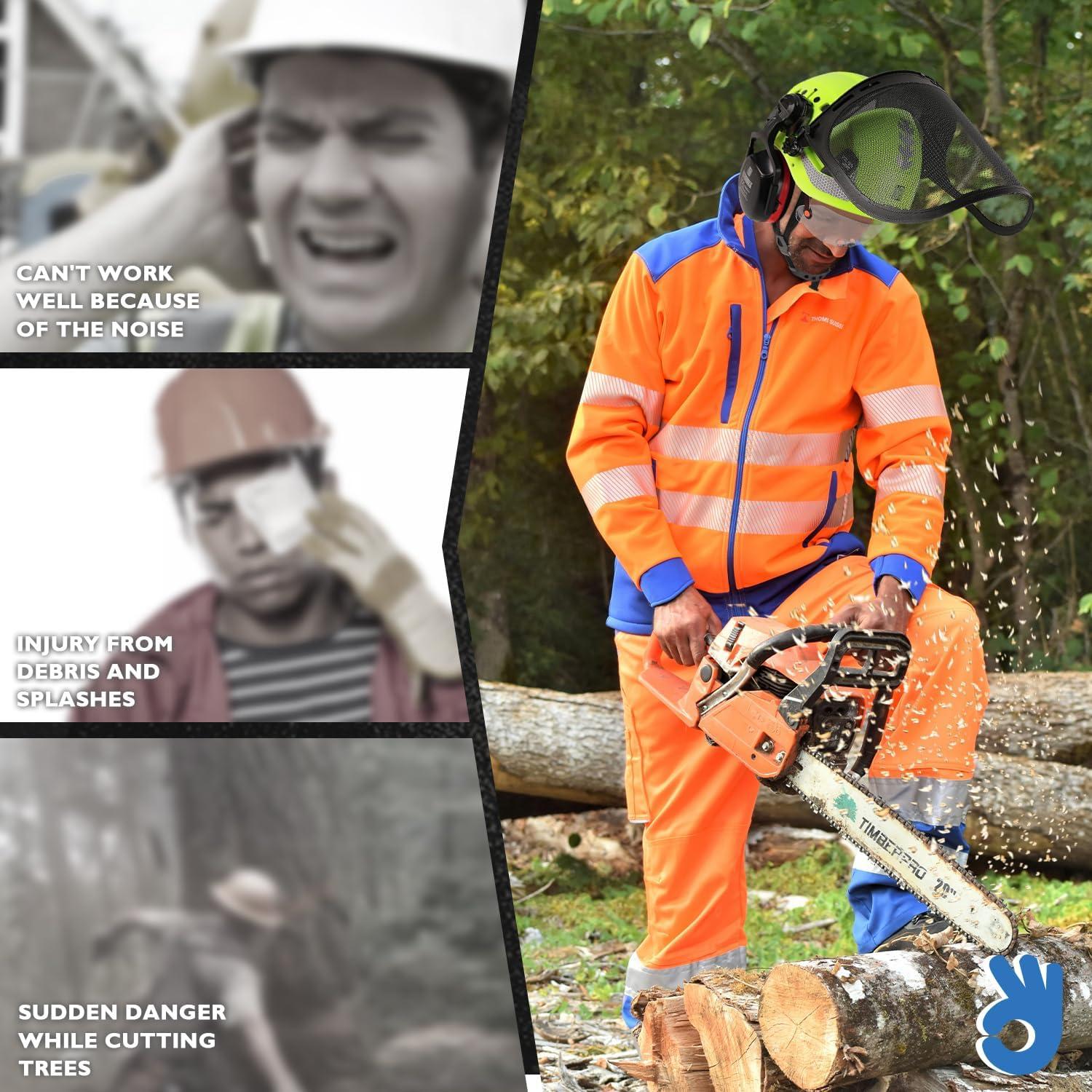 Casco de Seguridad UM ULTRAMAXX 5 en 1 Verde con Orejeras