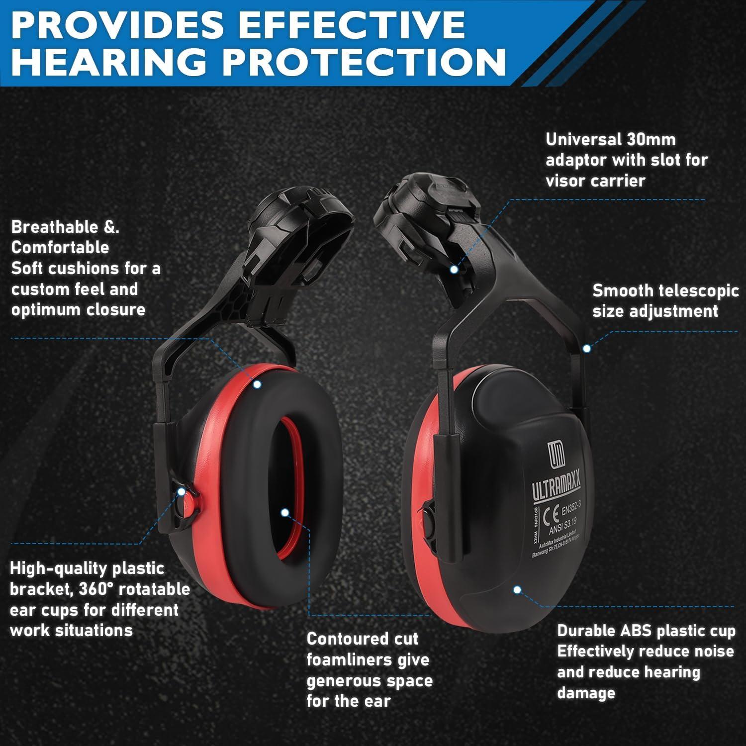 Casco de Seguridad UM ULTRAMAXX 5 en 1 Verde con Orejeras