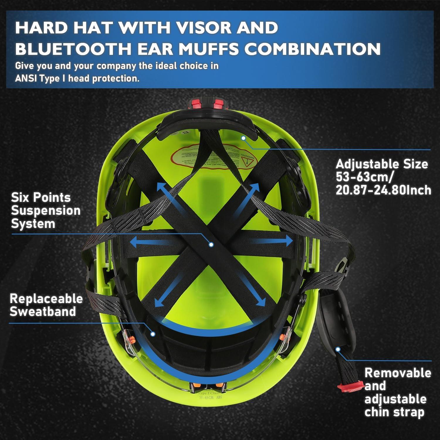 Casco de Seguridad UM ULTRAMAXX 5 en 1 Verde con Orejeras