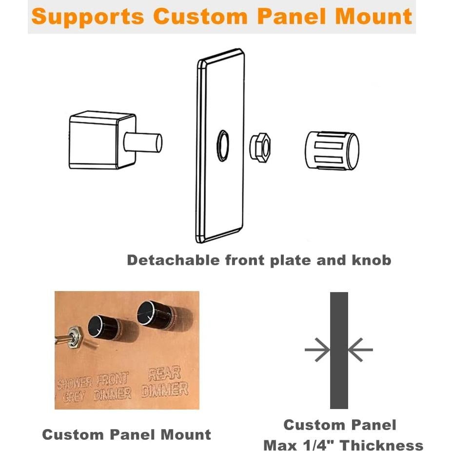 Atenuador de luz 12V Obeaming PWM para RV y barcos