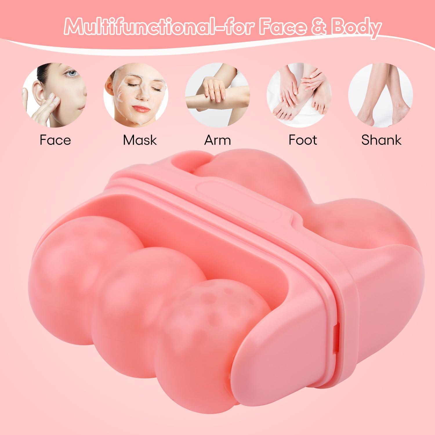 Rodillo de Hielo para Cara Fronnor Rosa Durazno 10cm